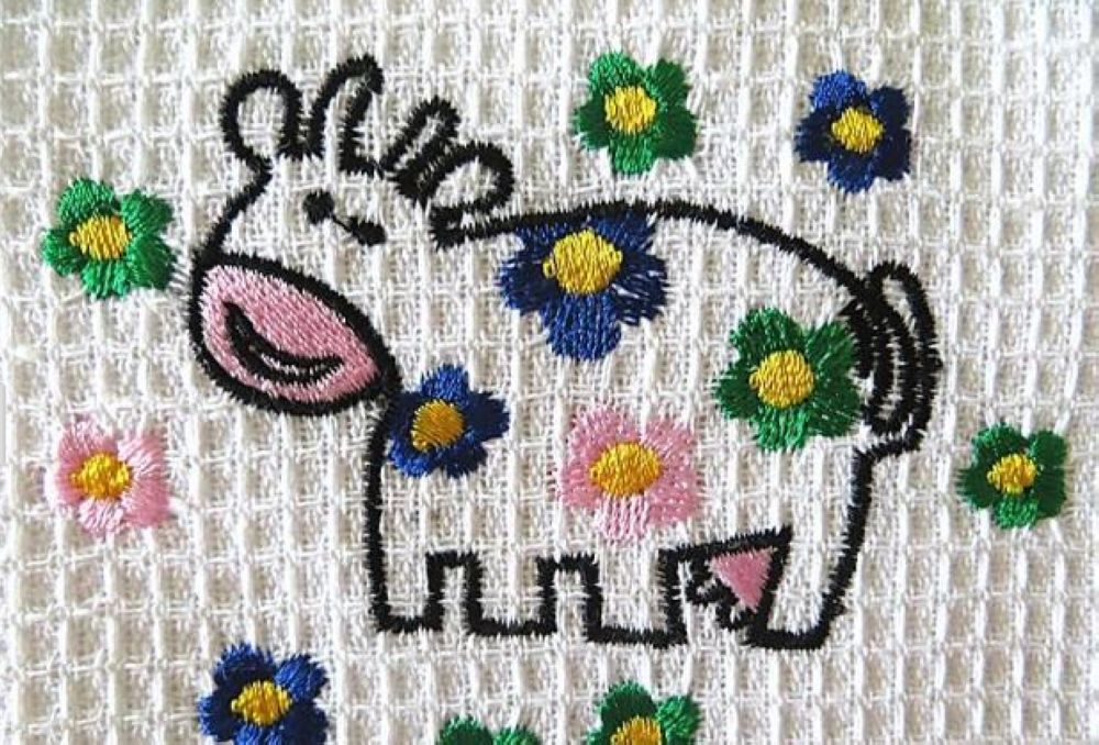 Waffle kitchen towel