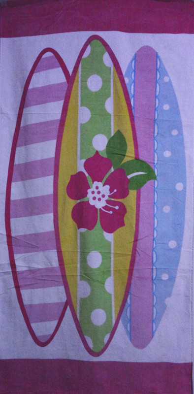 Velour beach towel