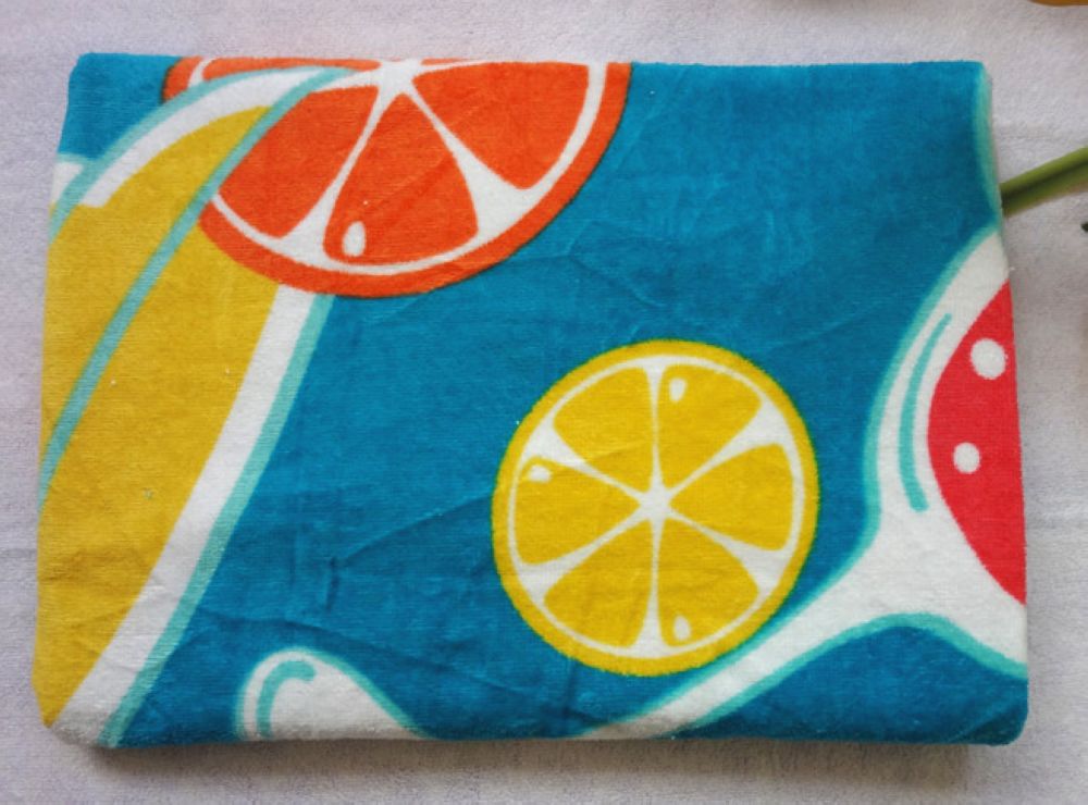 Velour beach towel