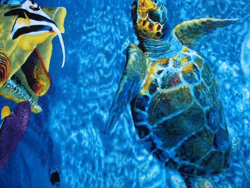 Reactive printed beach towel