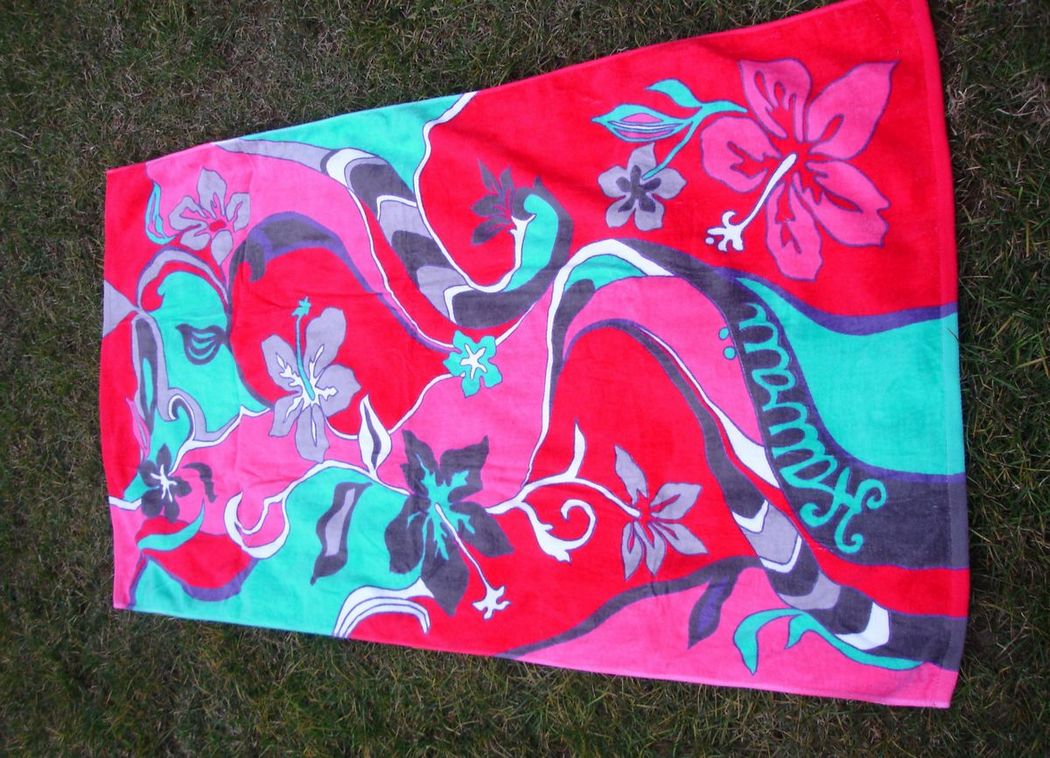 Hawaill Velour beach towel