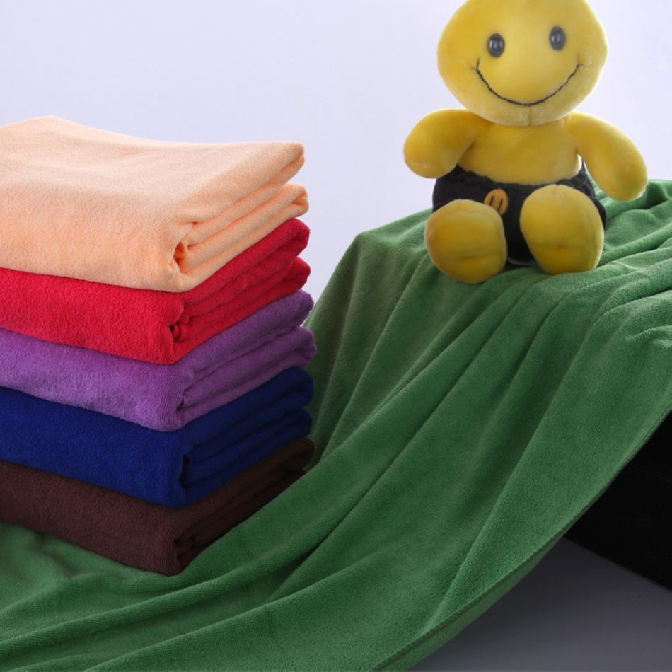 Microfiber bath towels