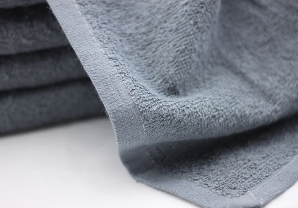 Grey bath towels