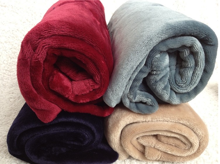 polyester Polar Fleece Flannel Blanket