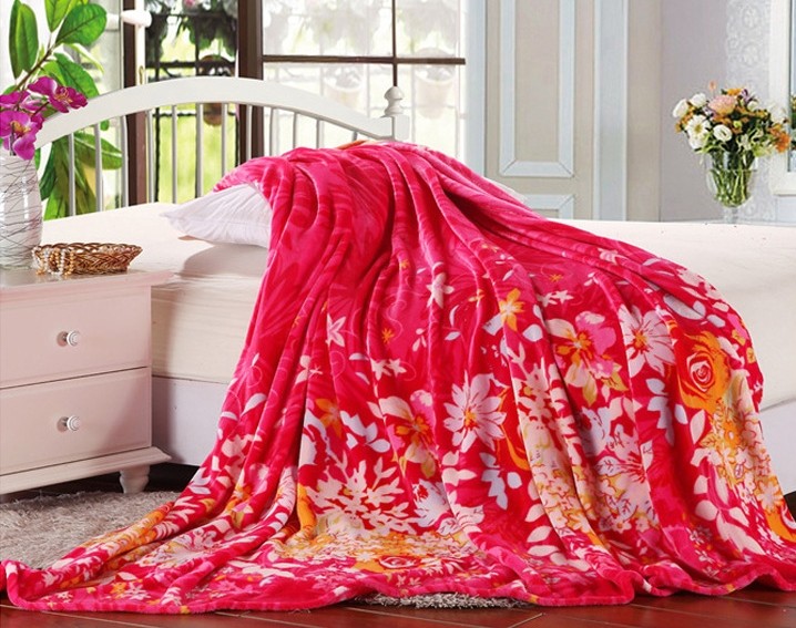 polyester printed Flannel Blanket