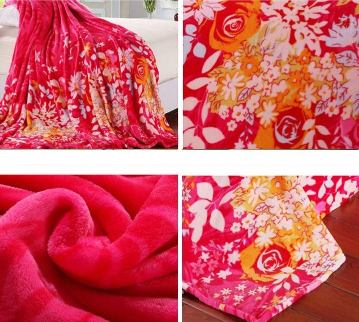 polyester printed Flannel Blanket