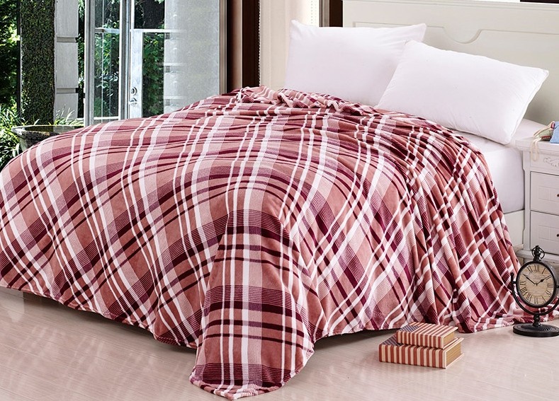 polyester printed coral fleece blankets