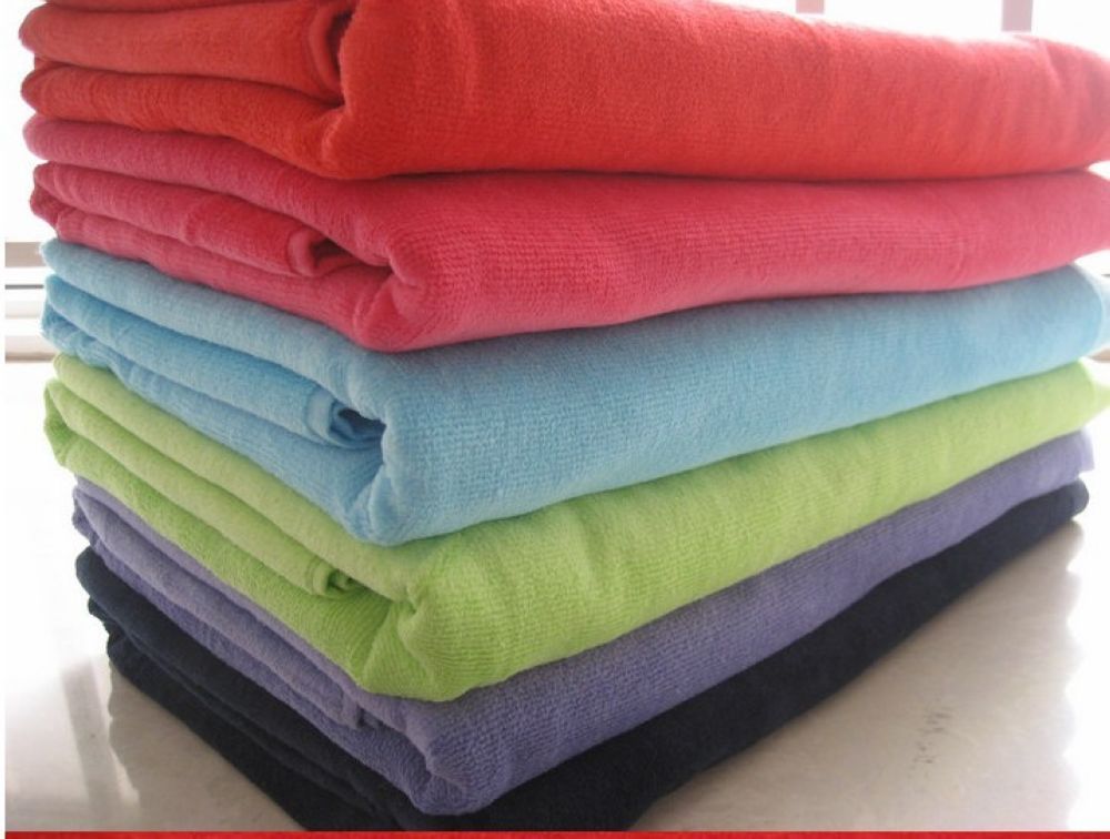 cotton velour sport towel