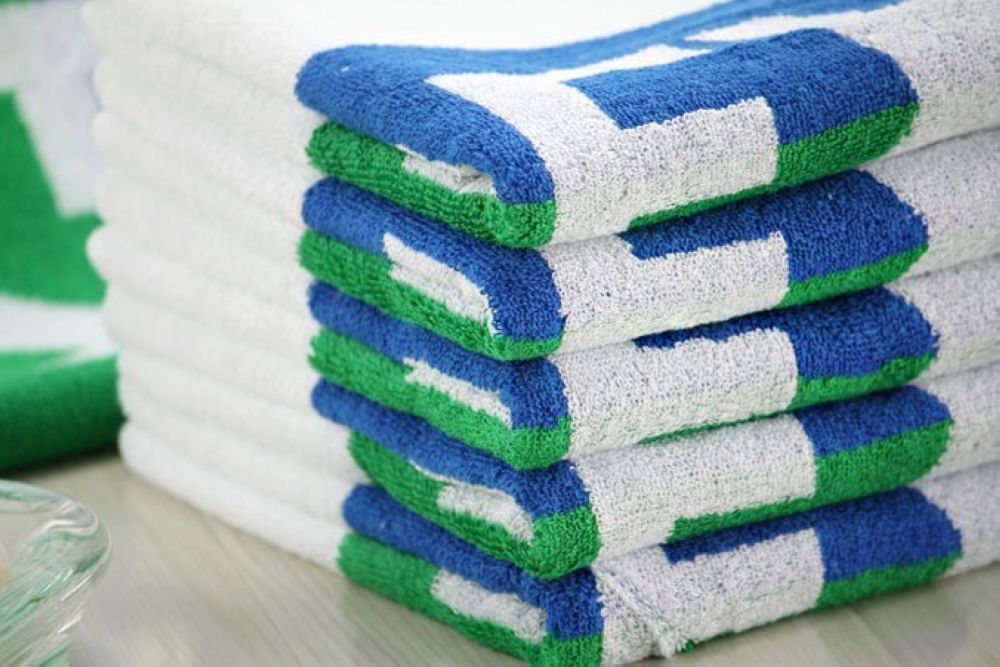 cotton velour sport towel