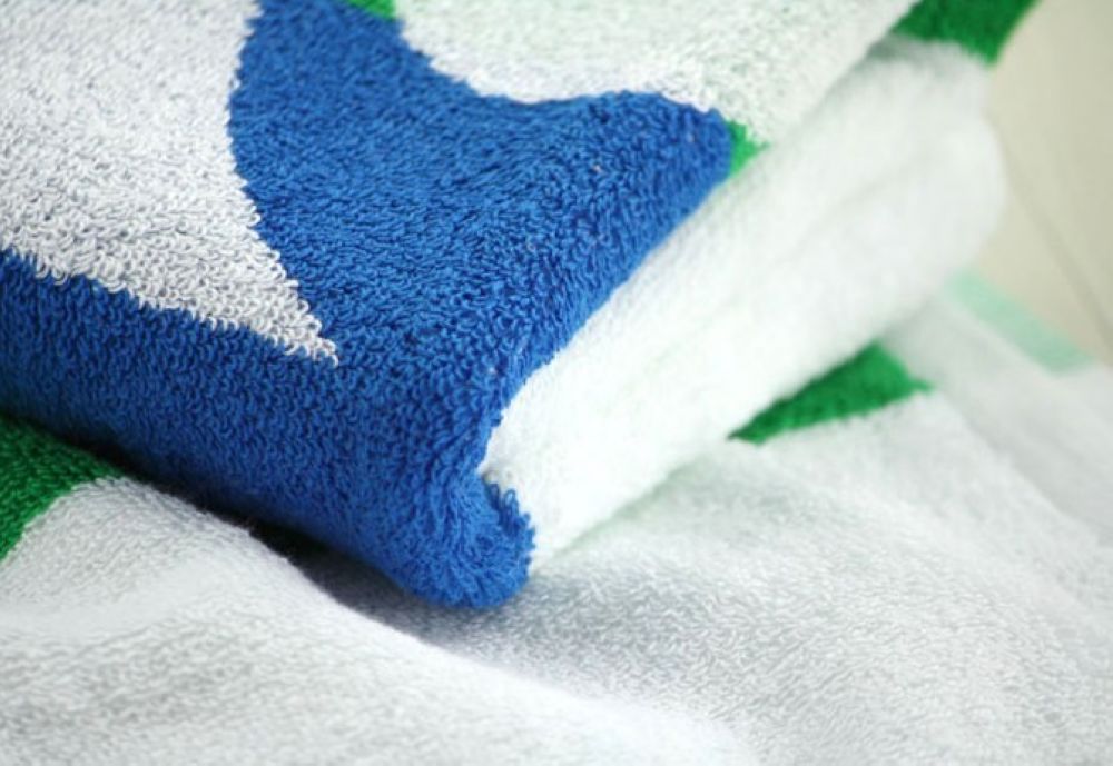 cotton velour sport towel