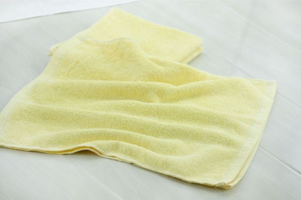 Plain colored square towel