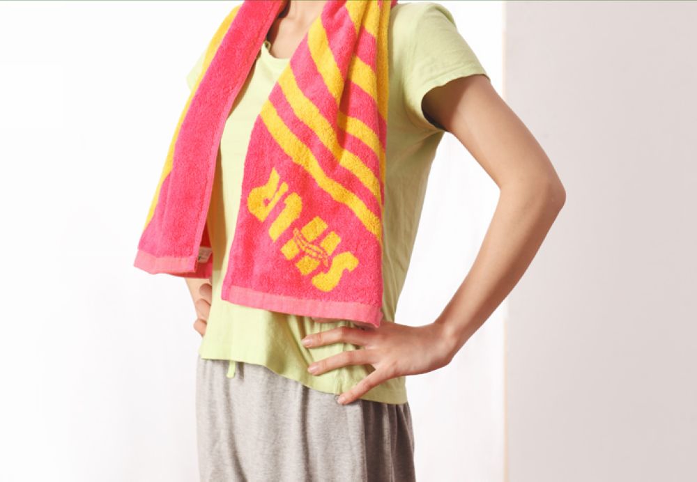 Terry Jacquard sport towel