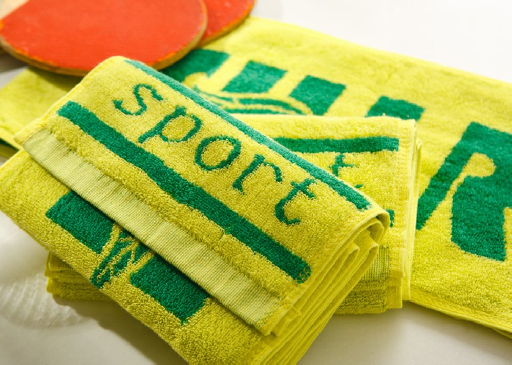 Terry Jacquard sport towel