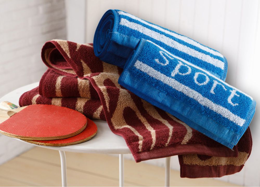 Terry Jacquard sport towel