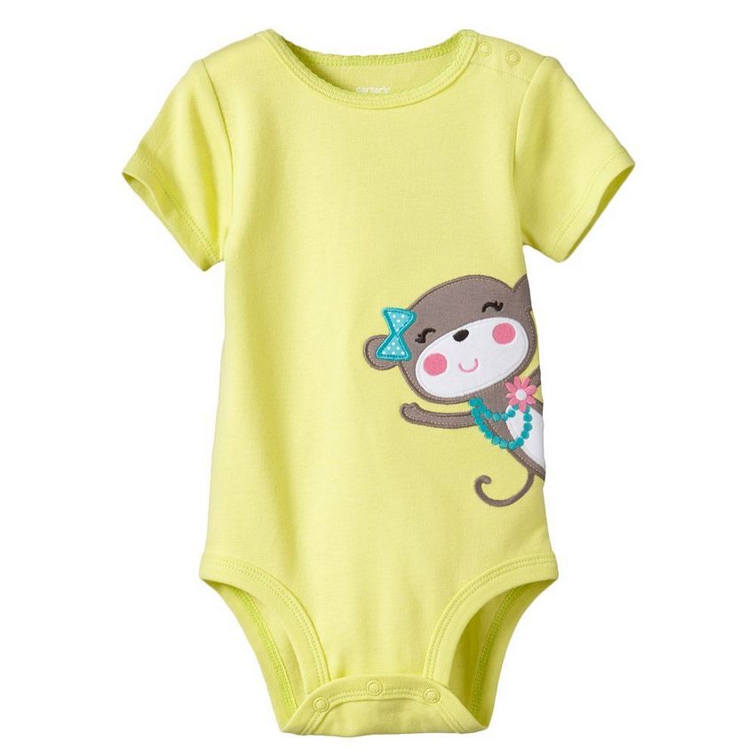 Children Snap crotch one piece T-shirt