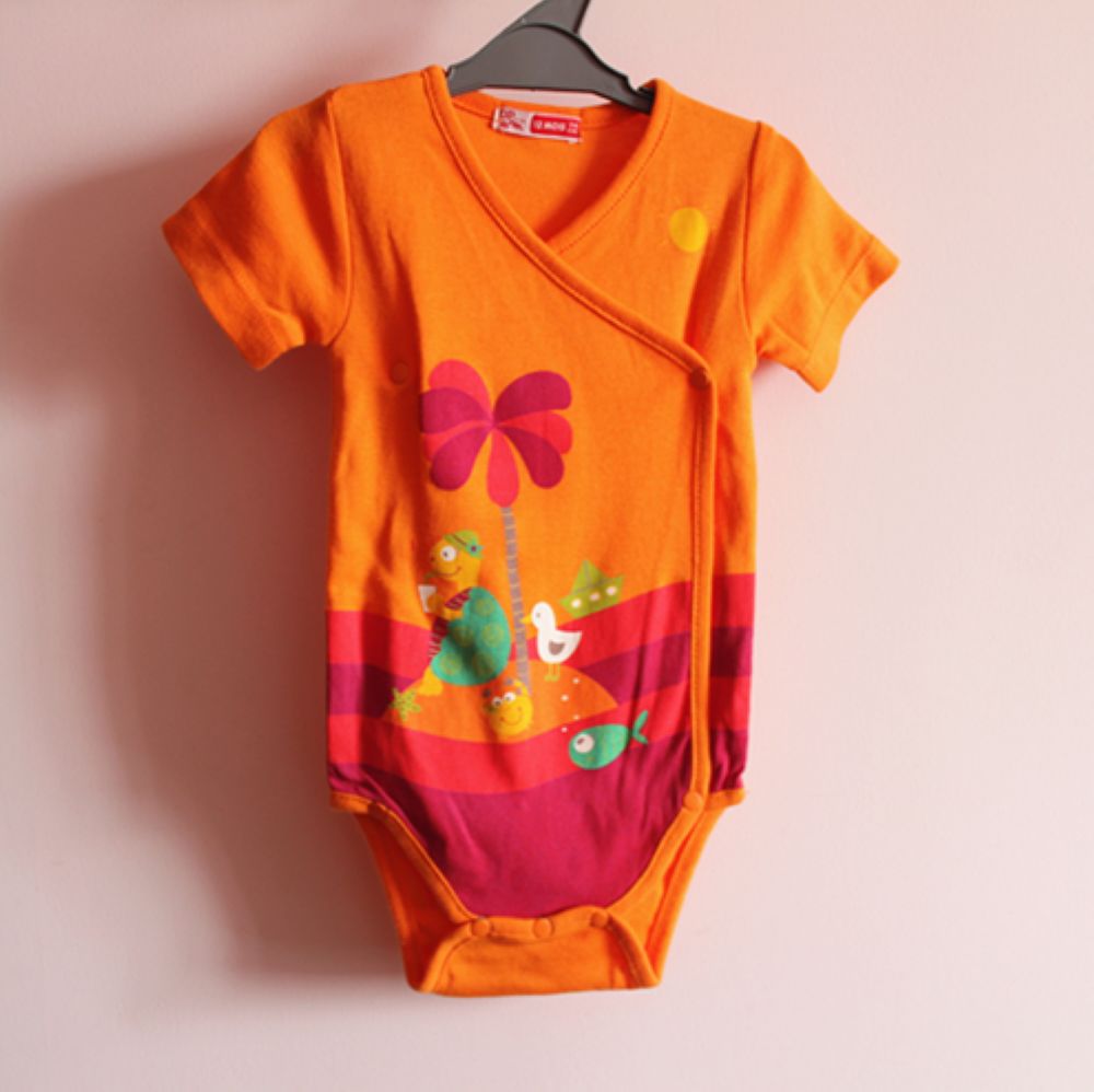 Children Snap crotch one piece T-shirt